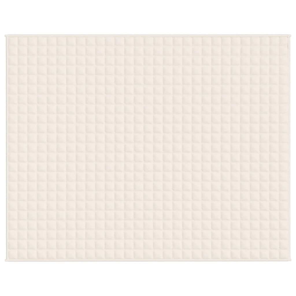 Vidaxl Svage tæppe 235x290 cm 11 kg Stof Lys creme -farvet