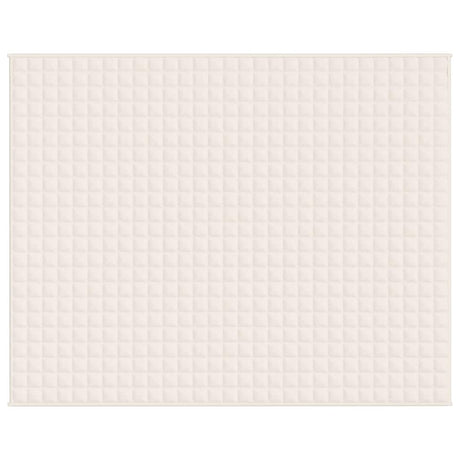 Vidaxl verzwaringsdeken 235x290 cm 15 kg stof lichtcrèmekleurig