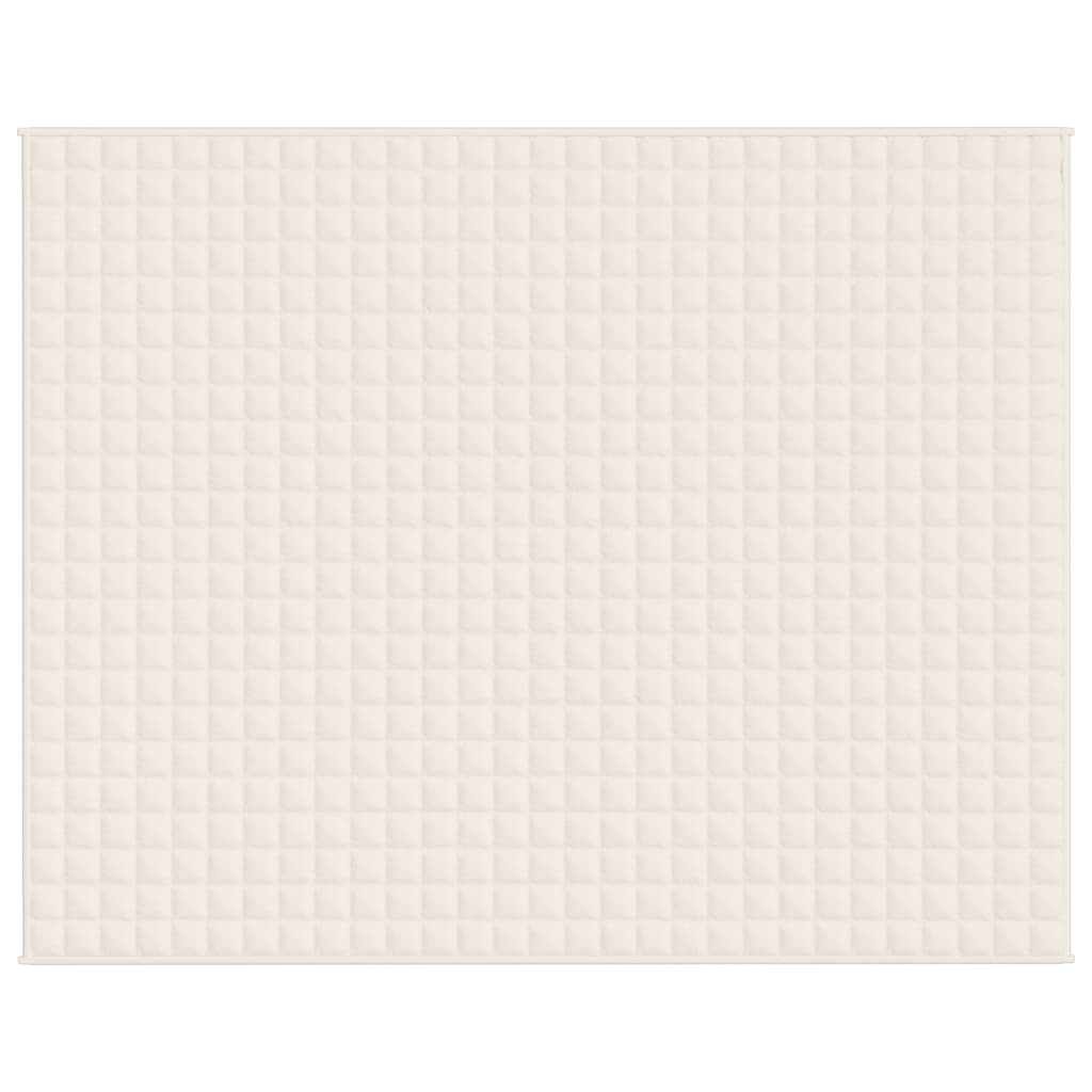 Vidaxl Svage tæppe 235x290 cm 15 kg stof Lys creme -farvet