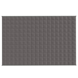 Vidaxl verzwaringsdeken 120x180 cm 9 kg stof grijs