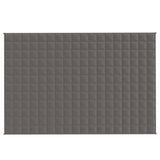 VIDAXL Coperta debole 120x180 cm 9 kg di tessuto grigio