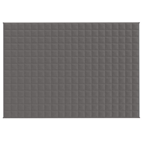 Vidaxl verzwaringsdeken 138x200 cm 6 kg stof grijs