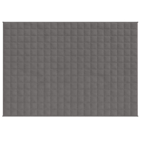 Vidaxl verzwaringsdeken 150x200 cm 7 kg stof grijs
