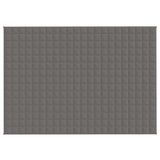 Vidaxl verzwaringsdeken 155x220 cm 7 kg stof grijs