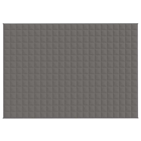 Vidaxl verzwaringsdeken 155x220 cm 11 kg stof grijs