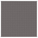 Vidaxl verzwaringsdeken 200x200 cm 9 kg stof grijs