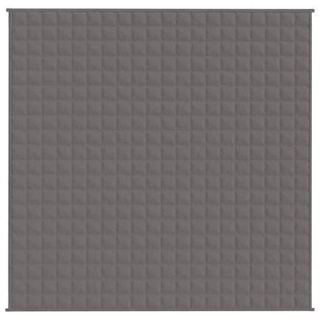 Vidaxl verzwaringsdeken 200x200 cm 9 kg stof grijs
