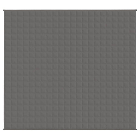 Vidaxl verzwaringsdeken 200x225 cm 9 kg stof grijs