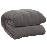 VIDAXL Coperta debole 220x235 cm 15 kg di tessuto grigio