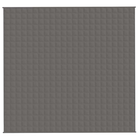 Vidaxl verzwaringsdeken 220x235 cm 15 kg stof grijs
