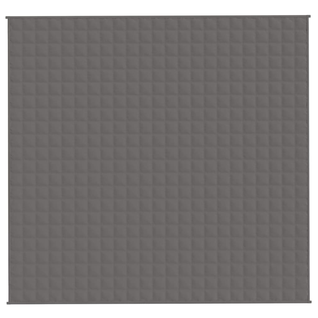 VIDAXL Coperta debole 220x235 cm 15 kg di tessuto grigio