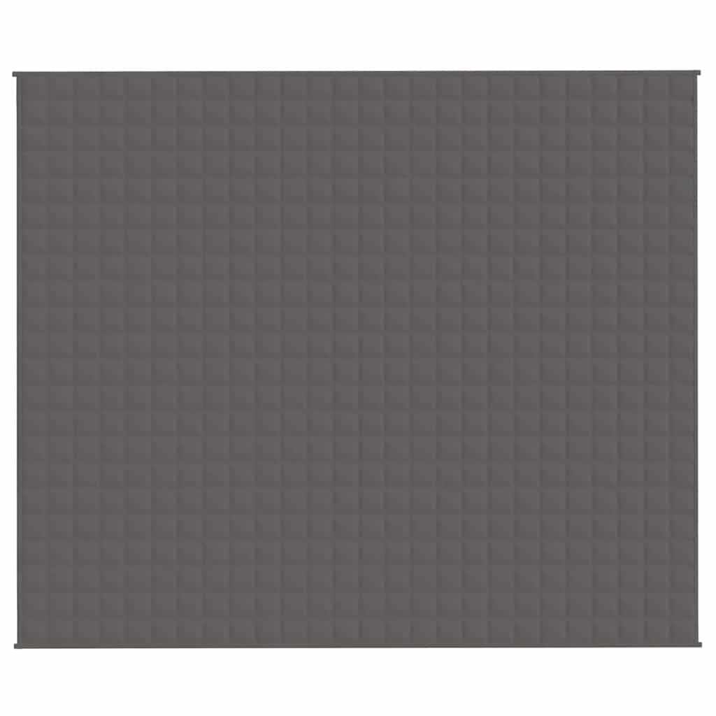 Vidaxl verzwaringsdeken 220x260 cm 15 kg stof grijs