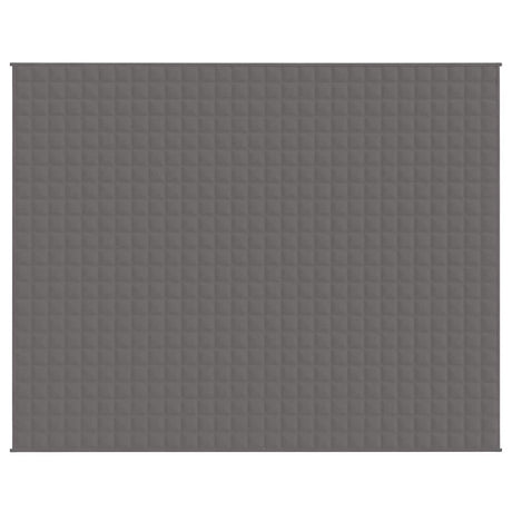 Vidaxl verzwaringsdeken 235x290 cm 11 kg stof grijs