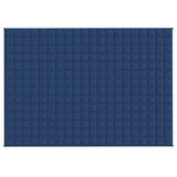 Vidaxl verzwaringsdeken 138x200 cm 10 kg stof blauw
