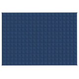 VIDAXL Coperta debole 138x200 cm 10 kg di tessuto blu