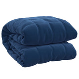 VIDAXL Coperta debole 150x200 cm 7 kg di tessuto blu