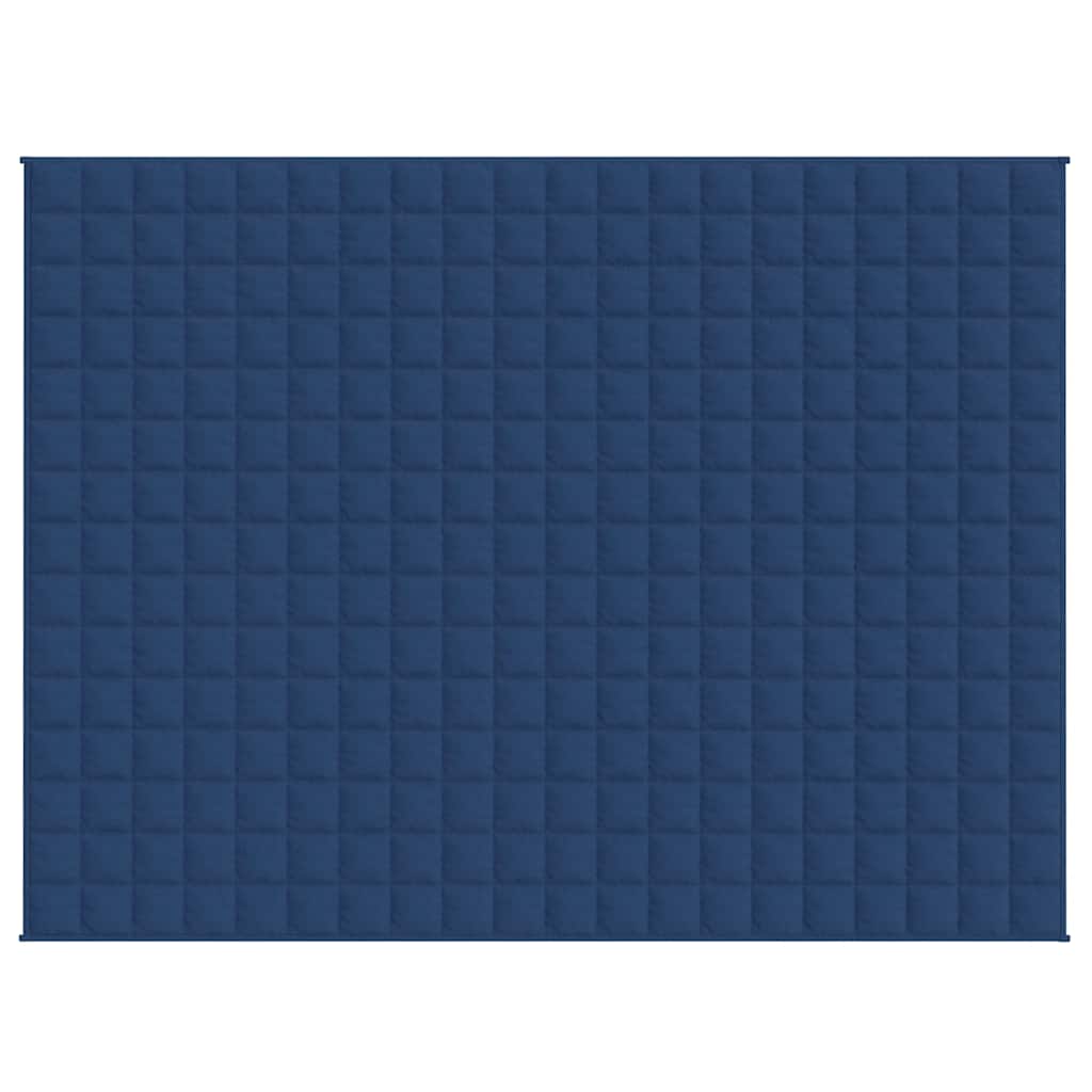 Vidaxl verzwaringsdeken 150x200 cm 7 kg stof blauw