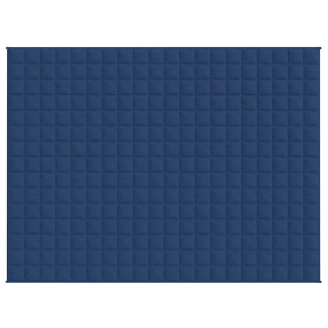 Vidaxl verzwaringsdeken 150x200 cm 7 kg stof blauw