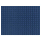 Vidaxl verzwaringsdeken 150x200 cm 11 kg stof blauw