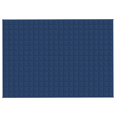 Vidaxl verzwaringsdeken 155x220 cm 7 kg stof blauw