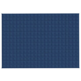 VIDAXL Coperta debole 155x220 cm 7 kg di tessuto blu