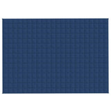 Vidaxl verzwaringsdeken 155x220 cm 11 kg stof blauw