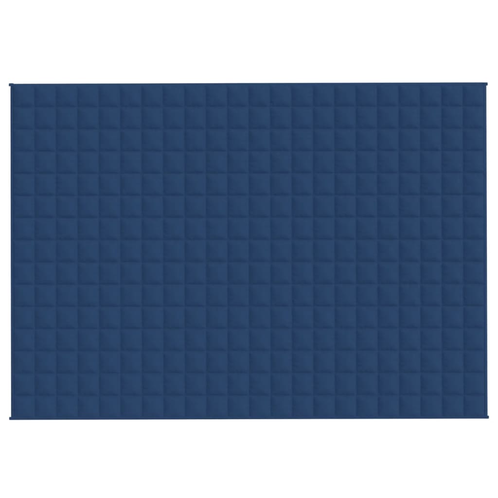 VIDAXL Coperta debole 155x220 cm 11 kg di tessuto blu