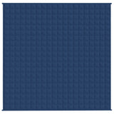 Vidaxl verzwaringsdeken 200x200 cm 13 kg stof blauw