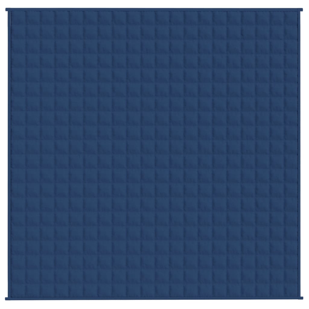 VIDAXL Coperta debole 200x200 cm 13 kg di tessuto blu