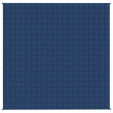 VIDAXL Coperta debole 200x200 cm 13 kg di tessuto blu