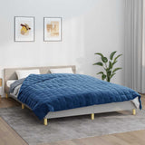Vidaxl verzwaringsdeken 200x200 cm 13 kg stof blauw