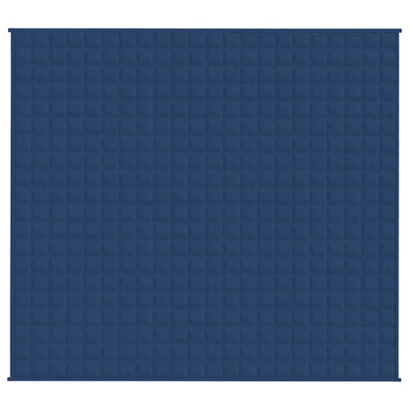 Vidaxl verzwaringsdeken 200x225 cm 13 kg stof blauw