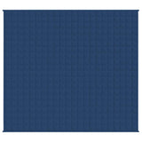 Vidaxl verzwaringsdeken 220x235 cm 11 kg stof blauw