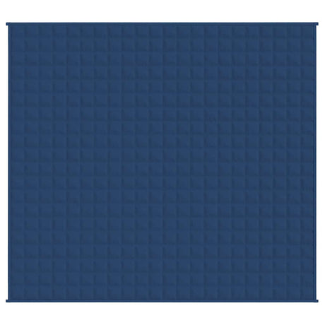 Vidaxl verzwaringsdeken 220x235 cm 15 kg stof blauw