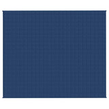 Vidaxl verzwaringsdeken 220x260 cm 11 kg stof blauw