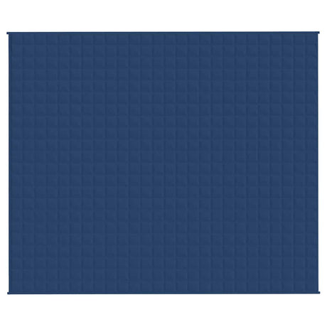 Vidaxl verzwaringsdeken 220x260 cm 11 kg stof blauw