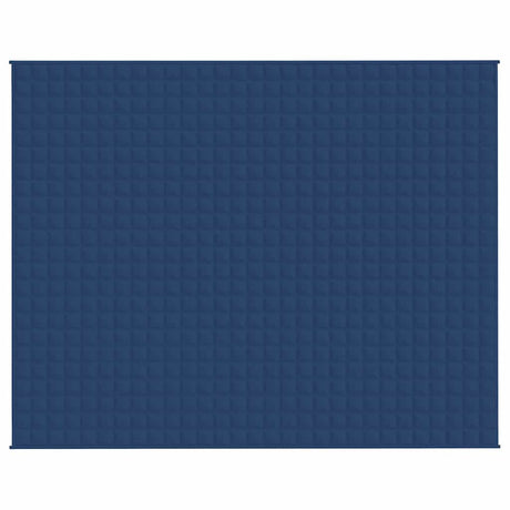 Vidaxl verzwaringsdeken 235x290 cm 15 kg stof blauw