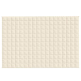 Vidaxl verzwaringsdeken 120x180 cm 5 kg stof lichtcrèmekleurig