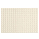 Vidaxl verzwaringsdeken 120x180 cm 9 kg stof lichtcrèmekleurig