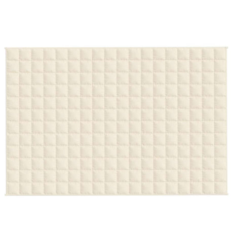 Vidaxl verzwaringsdeken 120x180 cm 9 kg stof lichtcrèmekleurig