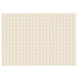 Vidaxl schwache Decke 155x220 cm 7 kg Stoff Light Cream -Colored