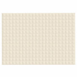 Vidaxl verzwaringsdeken 155x220 cm 11 kg stof lichtcrèmekleurig