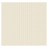 Vidaxl verzwaringsdeken 220x235 cm 15 kg stof lichtcrèmekleurig