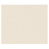 Vidaxl verzwaringsdeken 220x260 cm 11 kg stof lichtcrèmekleurig
