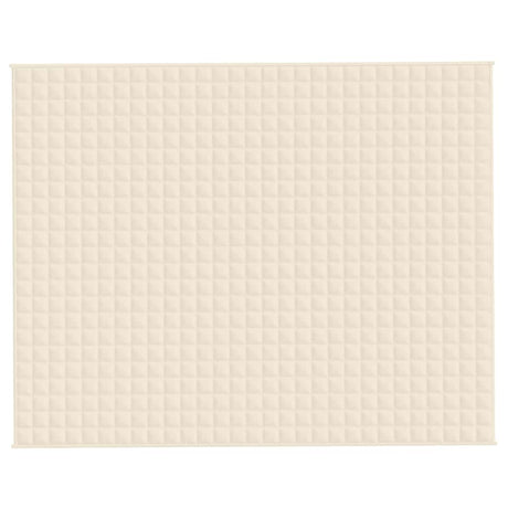 Vidaxl verzwaringsdeken 235x290 cm 11 kg stof lichtcrèmekleurig