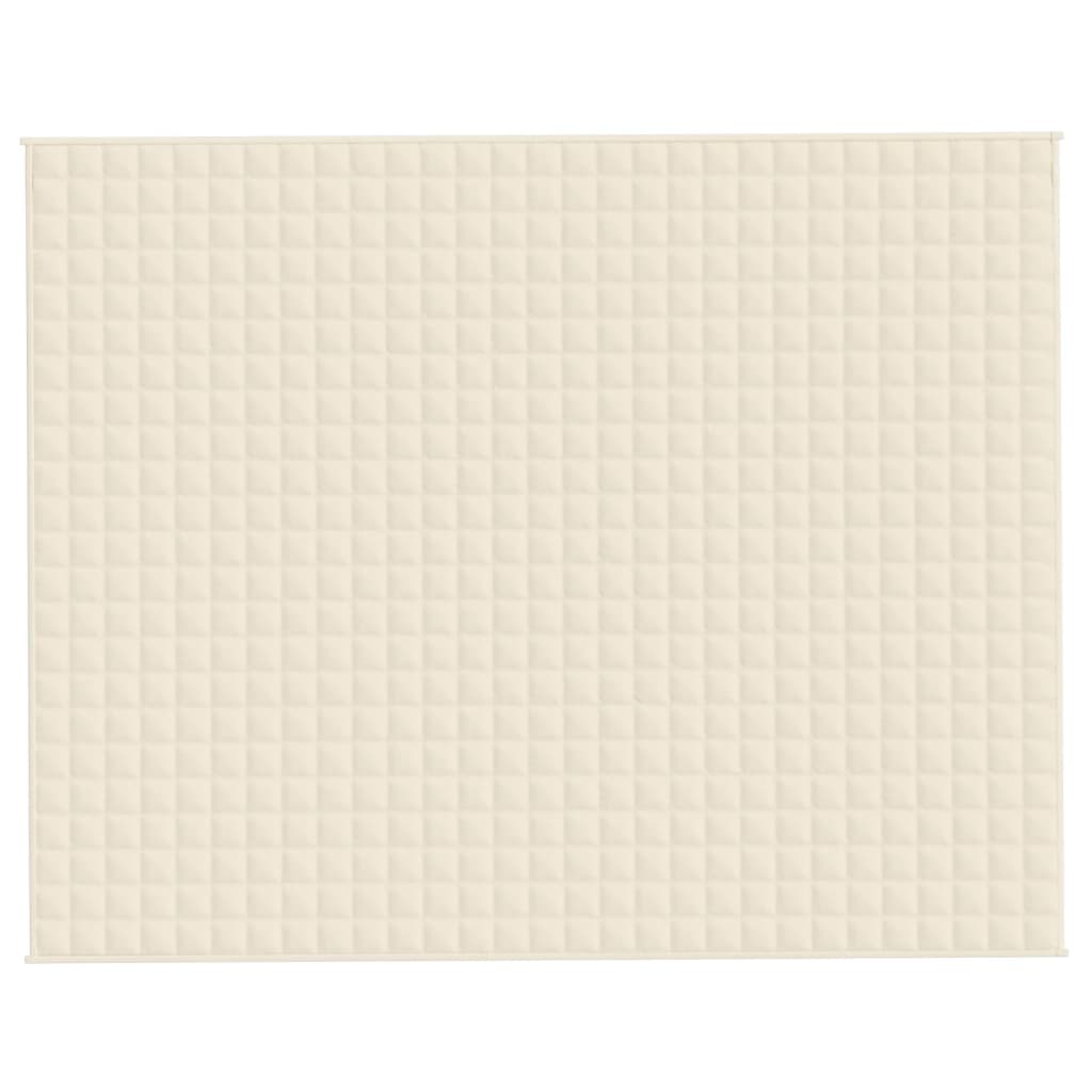 Vidaxl Svage tæppe 235x290 cm 11 kg Stof Lys creme -farvet