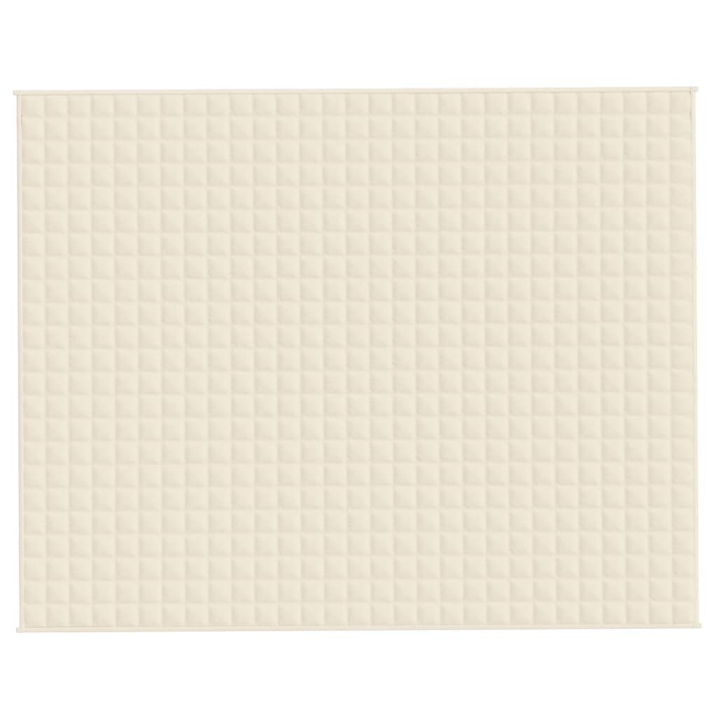 Vidaxl Svage tæppe 235x290 cm 15 kg stof Lys creme -farvet