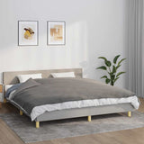 Vidaxl verzwaringsdeken met hoes 155x220 cm 7 kg stof grijs