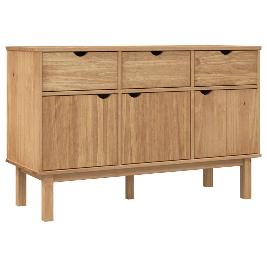 Vidaxl dressoir otta 114x43x73,5 cm massief grenenhout