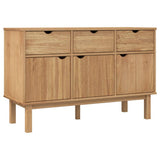 Vidaxl dressoir otta 114x43x73,5 cm massief grenenhout